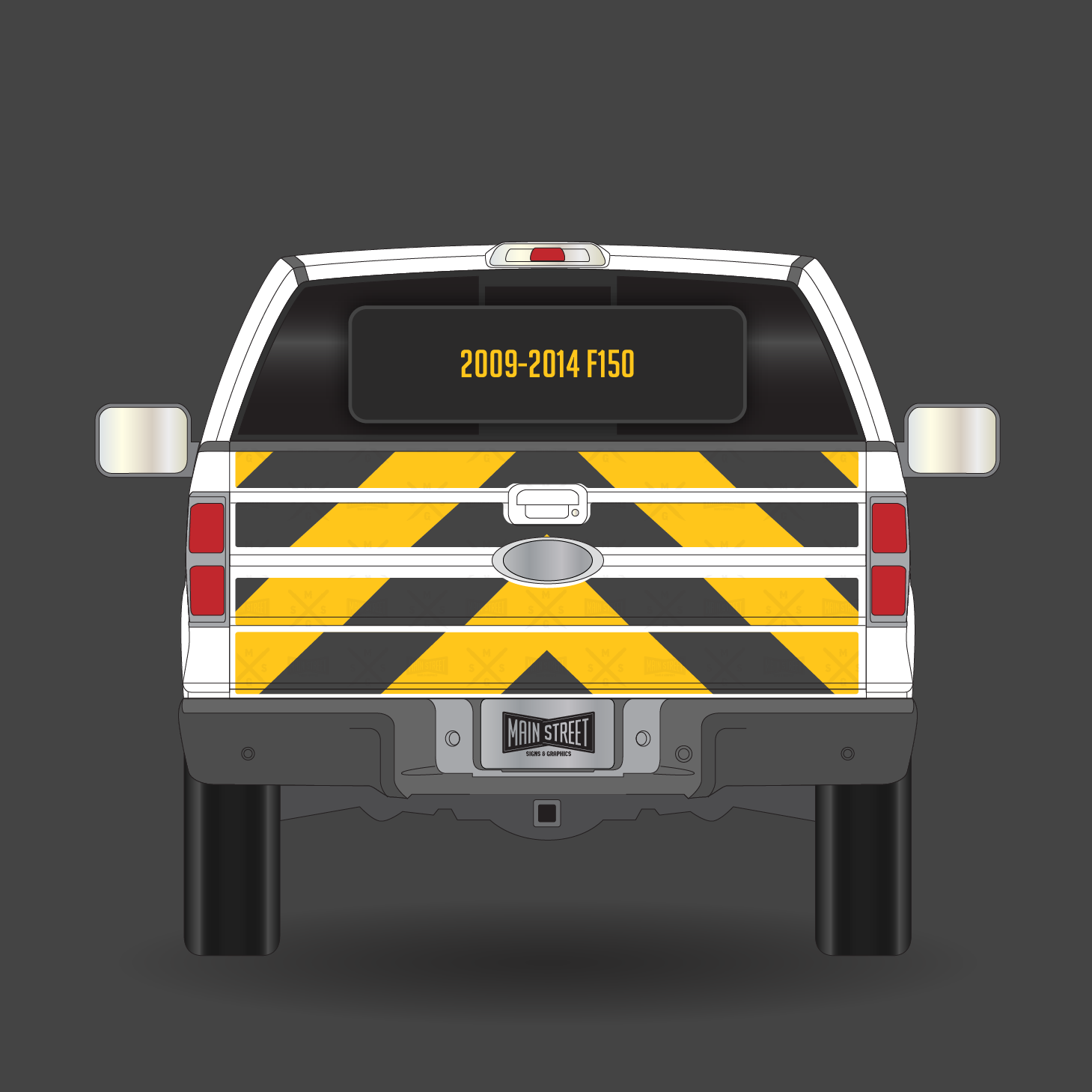 2009-2014 F150 Tailgate Chevron – Main Street Signs and Graphics