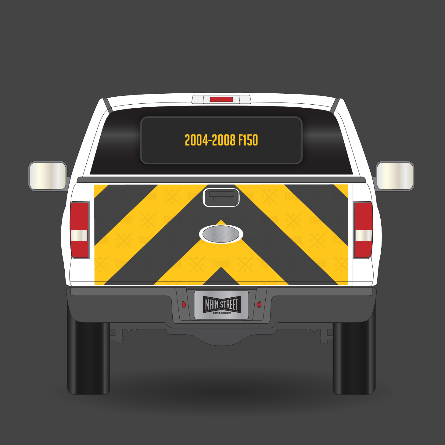 2004-2008 F150 Tailgate Chevron – Main Street Signs and Graphics