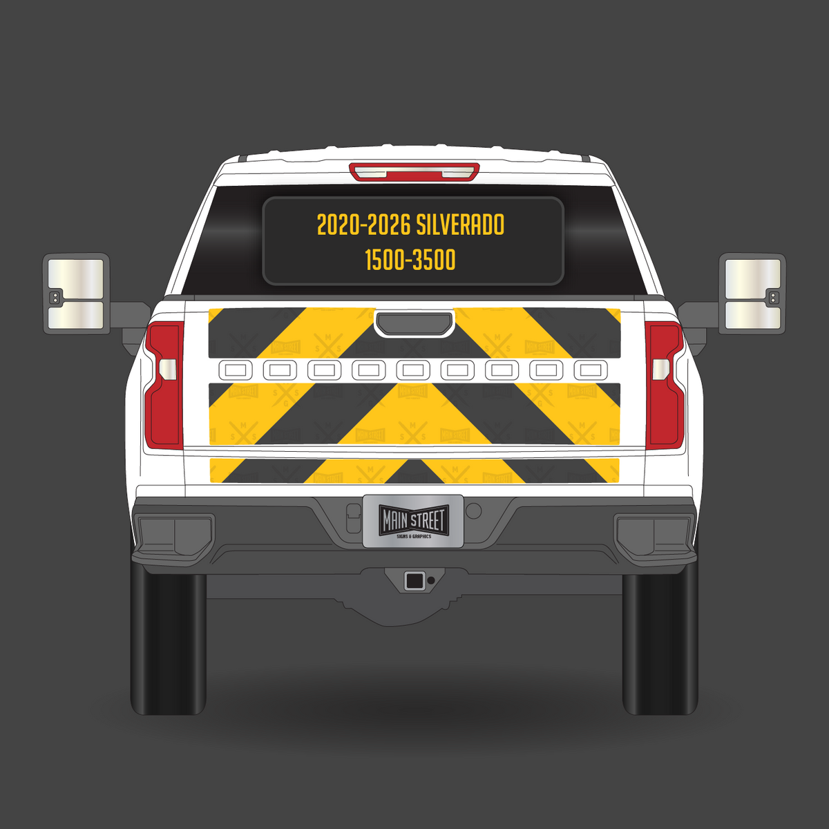 2020-2026 Silverado 1500-3500 Tailgate Chevron